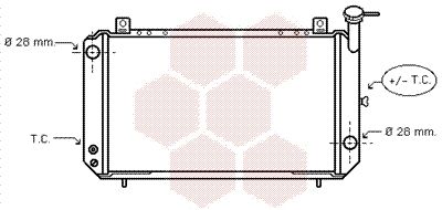 VAN WEZEL Radiaator,mootorijahutus 13002052